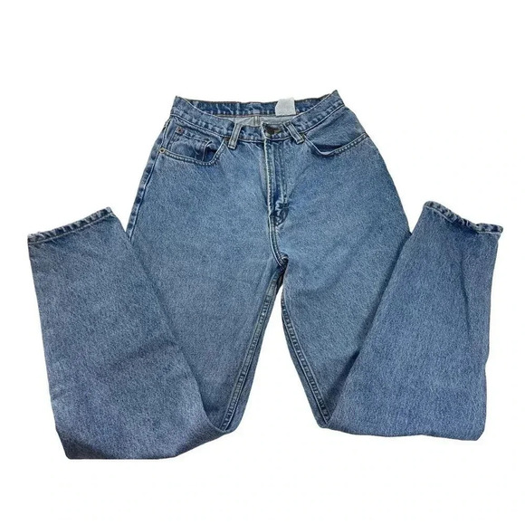 Jordache High Waisted Rise Light‎ Blue Mom Jeans Womens 9/10 Denim - Picture 1 of 12